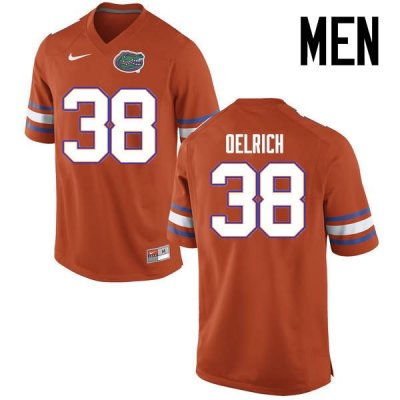 Men's Florida Gators #38 Nick Oelrich NCAA Nike Orange Authentic Stitched College Football Jersey AZE0362FE